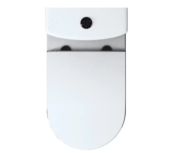 IMEX Alma 650mm Rimless Close Coupled White WC Pan With Cistern And Seat 9 IMEX Alma 650mm Rimless Close Coupled White WC Pan With Cistern And Seat - Image 9