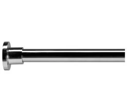 Croydex Premier Large L Shaped Chrome Shower Curtain Rod