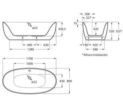 Roca Varginia White Oval 1700 X 800mm Freestanding Acrylic Bath With Waste Kit 9 Roca Varginia White Oval 1700 X 800mm Freestanding Acrylic Bath With Waste Kit -Bathroom Supplie Shop M700 2022 3 29 13 43 25 788