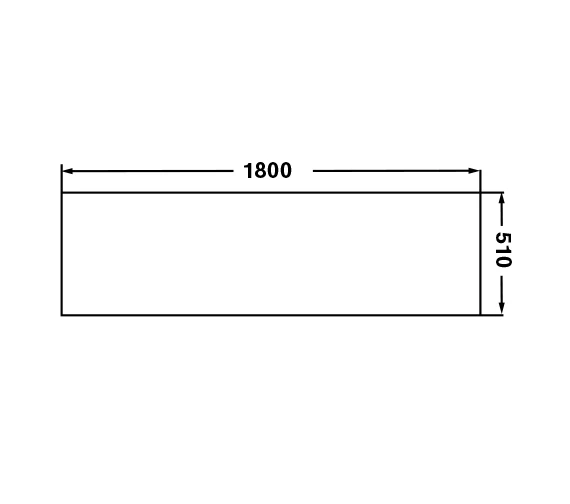 IMEX Cast 1700mm Reinforced Universal Acrylic Straight Side Panel 3 IMEX Cast 1700mm Reinforced Universal Acrylic Straight Side Panel - Image 3
