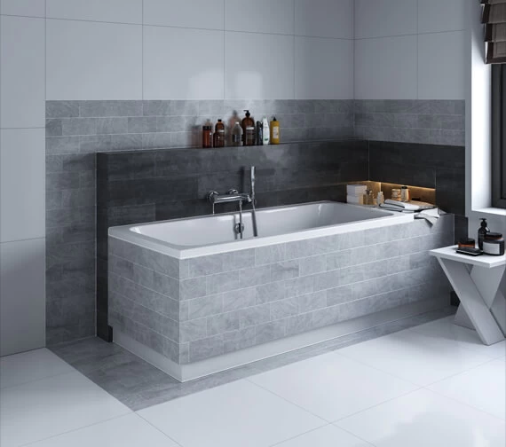 Joseph Miles Portland Double Ended Rectangular White Bath - 5mm Acrylic 9 Joseph Miles Portland Double Ended Rectangular White Bath - 5mm Acrylic - Image 9