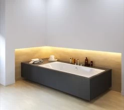 Joseph Miles Biscay Double Ended Straight Edge 5mm Acrylic White Bath -Bathroom Supplie Shop M700 2022 4 19 11 20 18 272