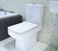 Joseph Miles Denza White Close Coupled WC Pan With Cistern
