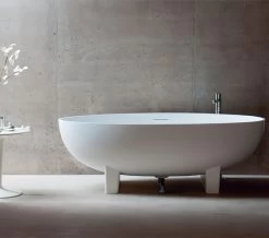 Clearwater Lacrima Natural Stone Freestanding Oval Bath 1690 X 800mm