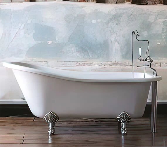 Burlington Harewood 1700 X 730mm White Slipper Bath 3 Burlington Harewood 1700 X 730mm White Slipper Bath - Image 3