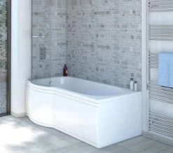 Trojan Concert P Shaped Encapsulated Baseboard Shower Bath White -Bathroom Supplie Shop M700 2022 6 16 11 16 11 591