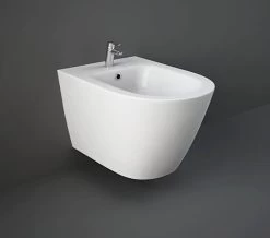 RAK Resort Wall Hung White Bidet With Hidden Fixings