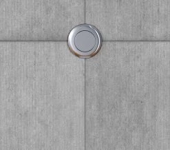 Geberit Hytouch Short Wall Pneumatic Single Flush Finger Push Button Stainless Steel