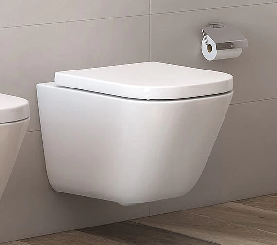 Roca The Gap White Wall Hung Rimless WC Pan 5 Roca The Gap White Wall Hung Rimless WC Pan - Image 5