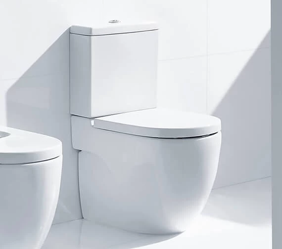 Roca Meridian-N White Comfort Height Close Coupled WC Pan And Cistern 1 Roca Meridian-N White Comfort Height Close Coupled WC Pan And Cistern