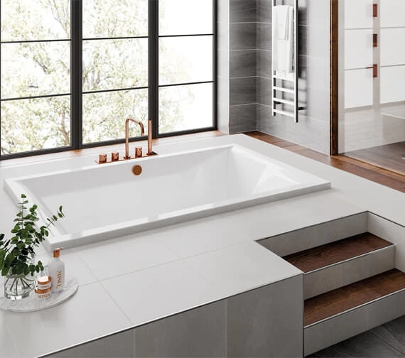 Trojan Amare 1800 X 1200mm Superdeep Double Ended Inset Bath White 1 Trojan Amare 1800 X 1200mm Superdeep Double Ended Inset Bath White
