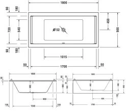 Duravit Starck Two Backrest Slope Rectangular Bath With Jet System 10 Duravit Starck Two Backrest Slope Rectangular Bath With Jet System -Bathroom Supplie Shop M700 2022 6 7 13 31 27 620