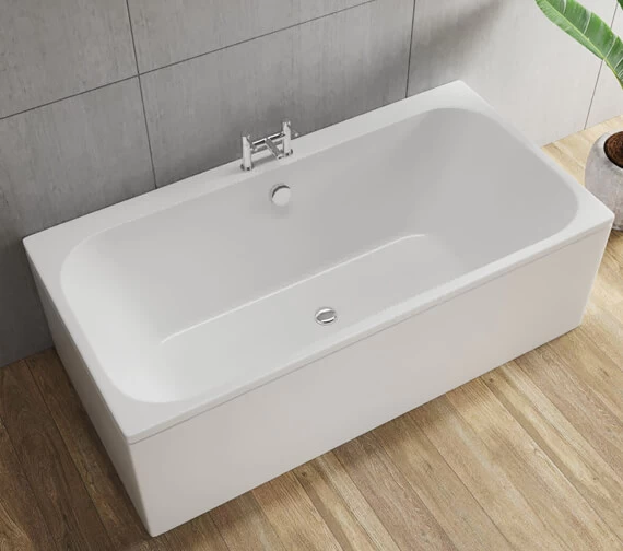 Duravit Happy D2 Built-In Bath With One Backrest Slope Without Frame 1 Duravit Happy D2 Built-In Bath With One Backrest Slope Without Frame