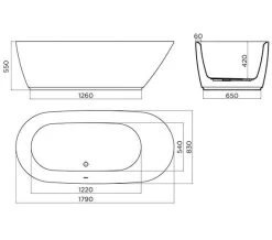 April Cayton Contemporary White Freestanding Oval Shaped Bath 6 April Cayton Contemporary White Freestanding Oval Shaped Bath -Bathroom Supplie Shop M700 2022 7 23 11 39 38 20