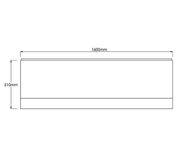 Trojan Supastyle Acrylic Bath Front Panel White 2 Trojan Supastyle Acrylic Bath Front Panel White - Image 2