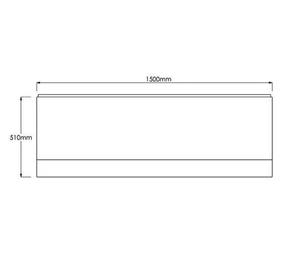 Trojan Supastyle Acrylic Bath Front Panel White 3 Trojan Supastyle Acrylic Bath Front Panel White - Image 3