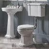 Tavistock Vitoria White WC Pan 438mm With Low Level Cistern