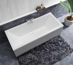 Roca The Gap Double Ended White Acrylic Bath 1700 X 700mm