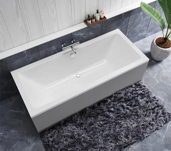 Roca The Gap Double Ended White Acrylic Bath 1700 X 700mm 1 Roca The Gap Double Ended White Acrylic Bath 1700 X 700mm