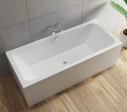 Duravit D-Code 1800 X 800mm Built-In Bathtub With Support Feet - Central Outlet