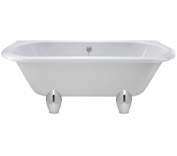 Hudson Reed Kenton 1700 X 750mm Back-To-Wall Freestanding White Acrylic Bath With Legs 5 Hudson Reed Kenton 1700 X 750mm Back-To-Wall Freestanding White Acrylic Bath With Legs - Image 5