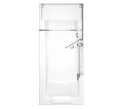 Trojan Style Easy Access Shower Bath With Bath Screen And Twin Waste