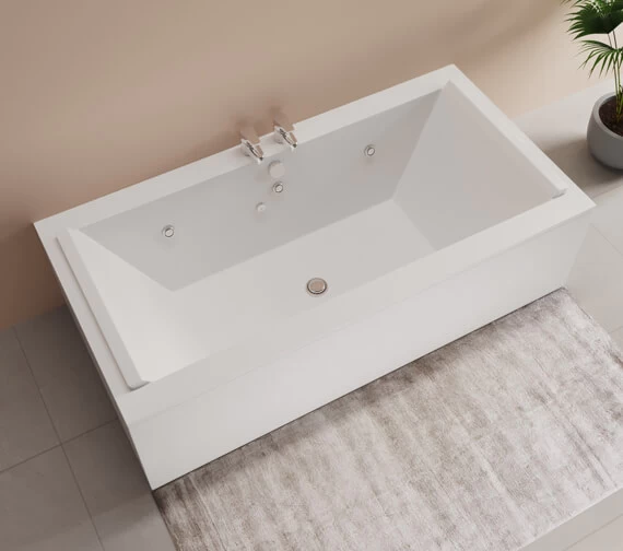 Duravit Starck Two Backrest Slope Rectangular Bath With Jet System 1 Duravit Starck Two Backrest Slope Rectangular Bath With Jet System