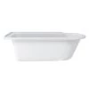 Burlington Hampton Freestanding 750mm Wide White Shower Bath