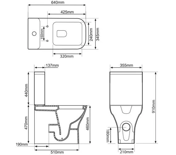 Tavistock Structure Comfort Height White Pan And Cistern 3 Tavistock Structure Comfort Height White Pan And Cistern - Image 3