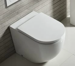Tavistock Orbit Comfortable Back To Wall White WC With Soft Close Seat