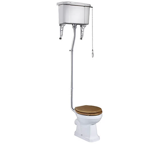 Tavistock Vitoria White 438mm WC Pan With High Level Cistern 2 Tavistock Vitoria White 438mm WC Pan With High Level Cistern - Image 2