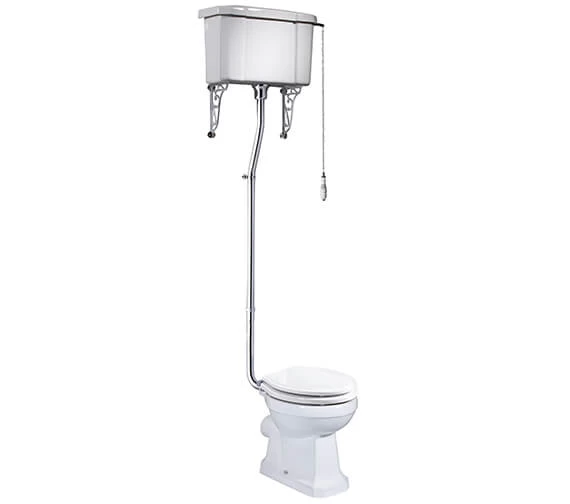 Tavistock Vitoria White 438mm WC Pan With High Level Cistern 4 Tavistock Vitoria White 438mm WC Pan With High Level Cistern - Image 4