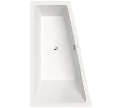 Duravit No.1 1700 X 1000mm Trapezoidal Corner Bath With Backrest Slope