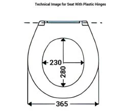 Twyford Option Toilet Seat And Cover - With Option Of Plastic Or Stainless Steel Hinges -Bathroom Supplie Shop M700 2022 9 13 8 42 35 500