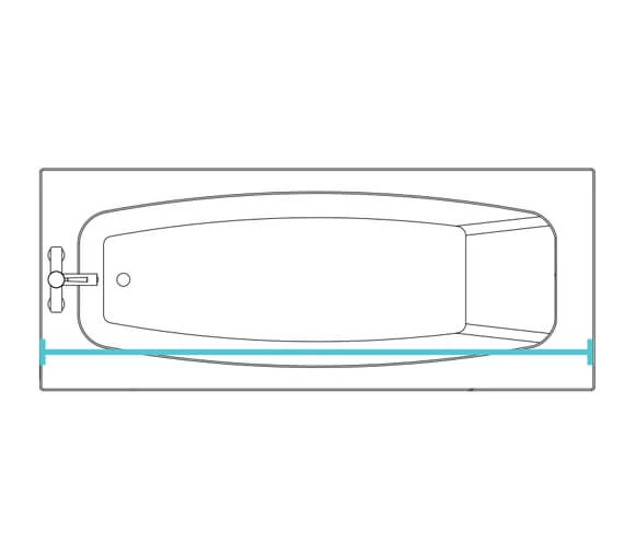 Croydex Professional Profile 800 Straight Curtain Rail 1830mm 3 Croydex Professional Profile 800 Straight Curtain Rail 1830mm - Image 3
