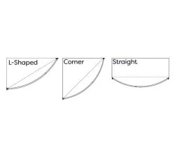 Croydex Premium Telescopic Curved Chrome Shower Curtain Rod -Bathroom Supplie Shop M700 2022 9 5 8 3 34 335