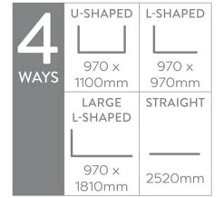 Croydex Fineline Chrome Modular Rod Kit 11 Croydex Fineline Chrome Modular Rod Kit -Bathroom Supplie Shop M700 2022 9 6 11 13 37 133