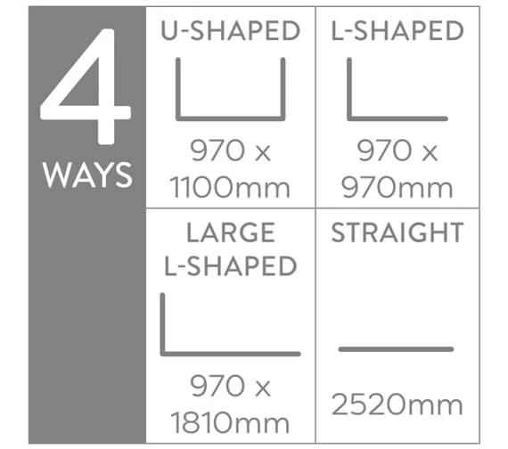 Croydex Fineline Chrome Modular Rod Kit 4 Croydex Fineline Chrome Modular Rod Kit - Image 4