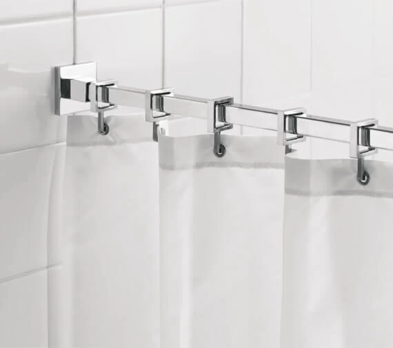 Croydex Luxury Shower Curtain Rail Rod 5 Croydex Luxury Shower Curtain Rail Rod - Image 5