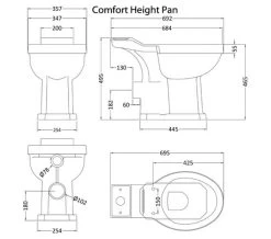 Hudson Reed Old London Richmond Mid Level Pan With Cistern And Flush Pipe Kit -Bathroom Supplie Shop M700 2022 9 8 11 38 28 543