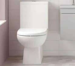 Nuie Ivo 375 X 625mm White Close Coupled Comfort Height WC Pan And Cistern