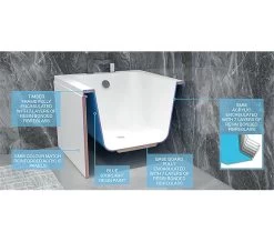 IMEX Arco White Shower Bath 11 IMEX Arco White Shower Bath -Bathroom Supplie Shop M700 2023 1 13 13 32 21 715