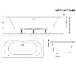 IMEX Wave 1800 X 800mm White Double Ended Bath -Bathroom Supplie Shop M700 2023 2 10 14 23 17 517