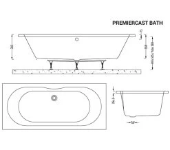 IMEX Wave 1800 X 800mm White Double Ended Bath -Bathroom Supplie Shop M700 2023 2 10 14 23 51 434