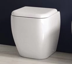 RAK Metropolitan Back-To-Wall White WC Pan With Soft-Close Seat 525mm Projection