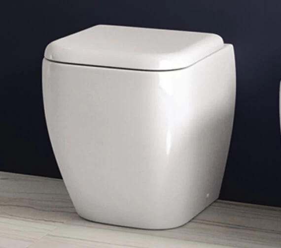 RAK Metropolitan Back-To-Wall White WC Pan With Soft-Close Seat 525mm Projection 1 RAK Metropolitan Back-To-Wall White WC Pan With Soft-Close Seat 525mm Projection