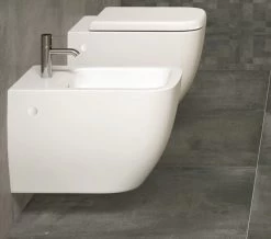 RAK Metropolitan 1 Tap Hole Wall Hung Bidet 525mm Projection