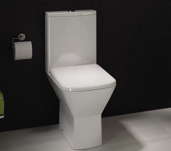 RAK Summit Close Coupled White WC With Soft-Close Seat - 650mm Projection 1 RAK Summit Close Coupled White WC With Soft-Close Seat - 650mm Projection