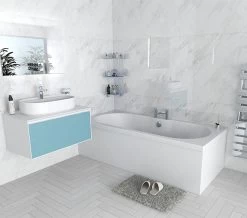 IMEX Wave 1800 X 800mm White Double Ended Bath