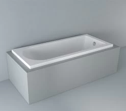 IMEX Wave 1800 X 800mm White Double Ended Bath -Bathroom Supplie Shop M700 2023 2 7 13 27 56 182